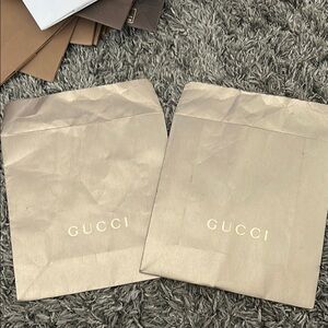 Gucci Light Brown Dust Bags